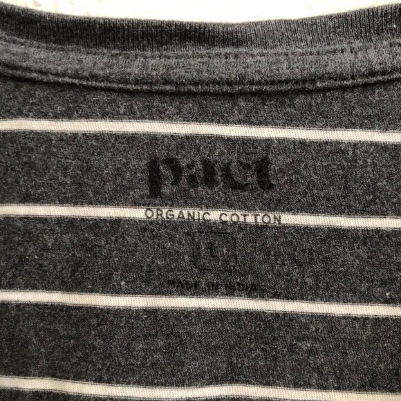 PACT Organic Cotton  Softspun V-Neck Tee Size Large - Picture 8 of 11